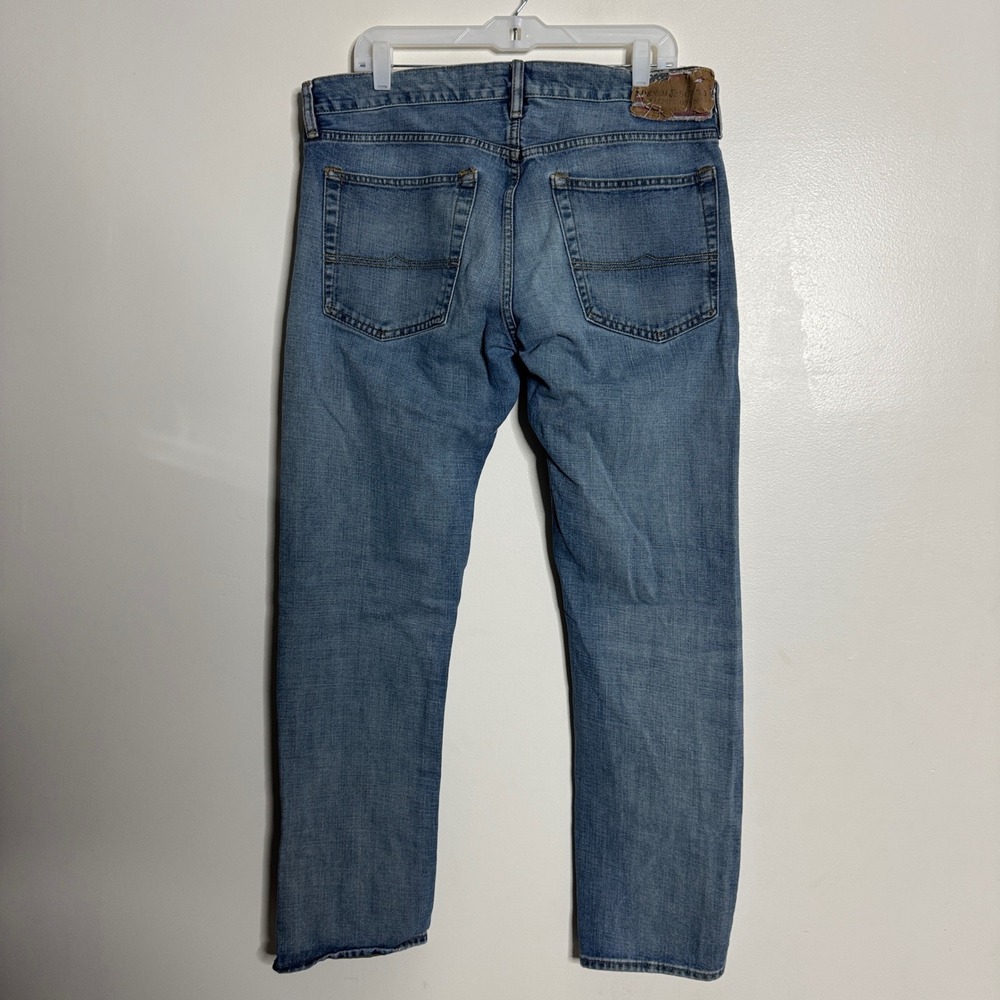 Mens Lucky Brand Jeans 36 x 32 Blue Wash Denim Straight Leg Casual Everyday